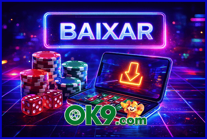 Banner destacando o app OK9BET disponível para baixar grátis